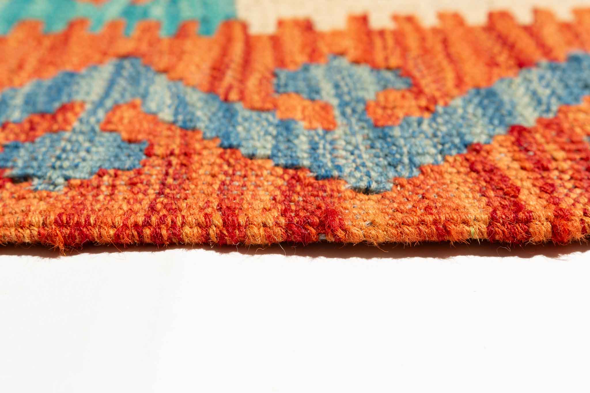 Afghanischer Kelim – 300 × 207 cm – handgewebt aus Schurwolle