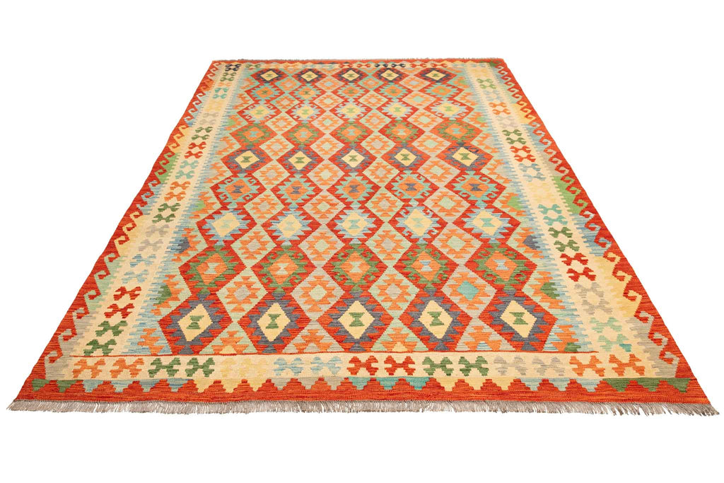 Afghanischer Kelim – 298 × 201 cm – handgewebt aus Schurwolle