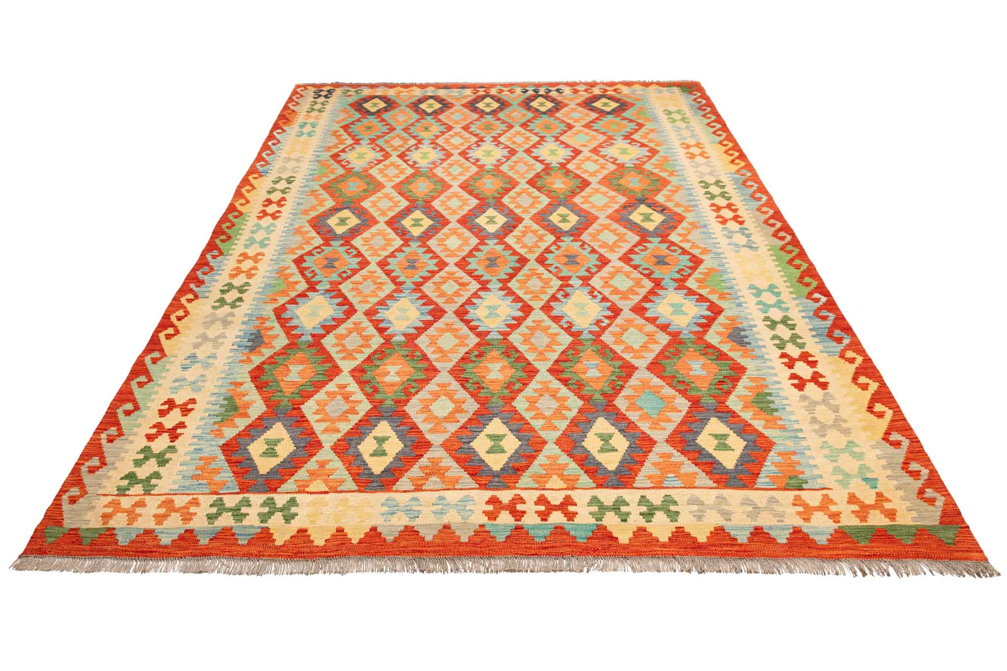 Afghanischer Kelim – 298 × 201 cm – handgewebt aus Schurwolle