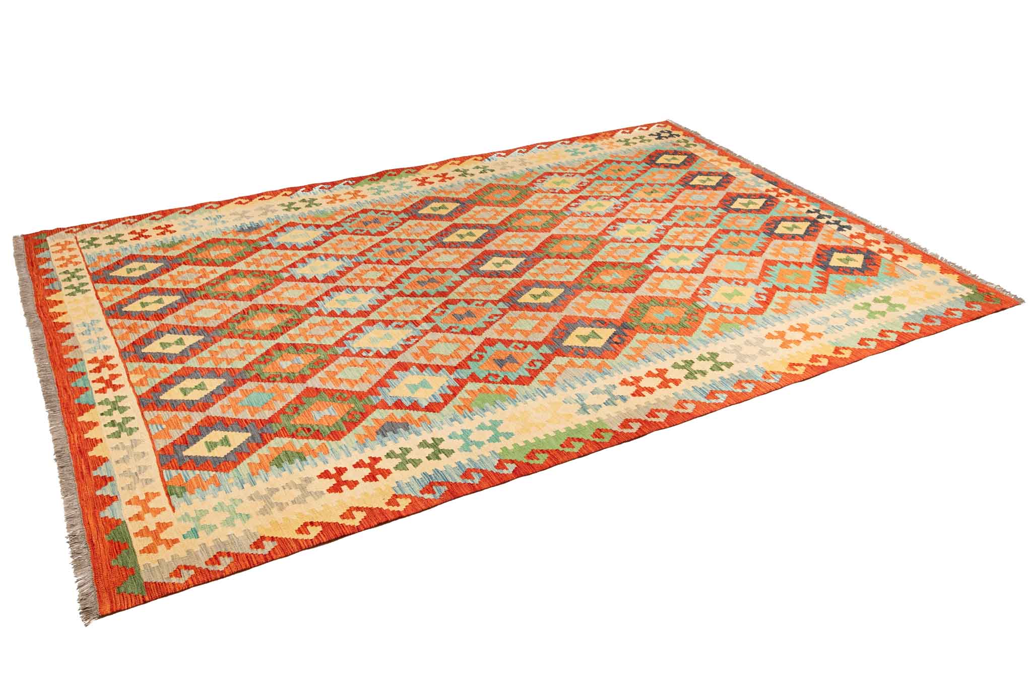 Afghanischer Kelim – 298 × 201 cm – handgewebt aus Schurwolle