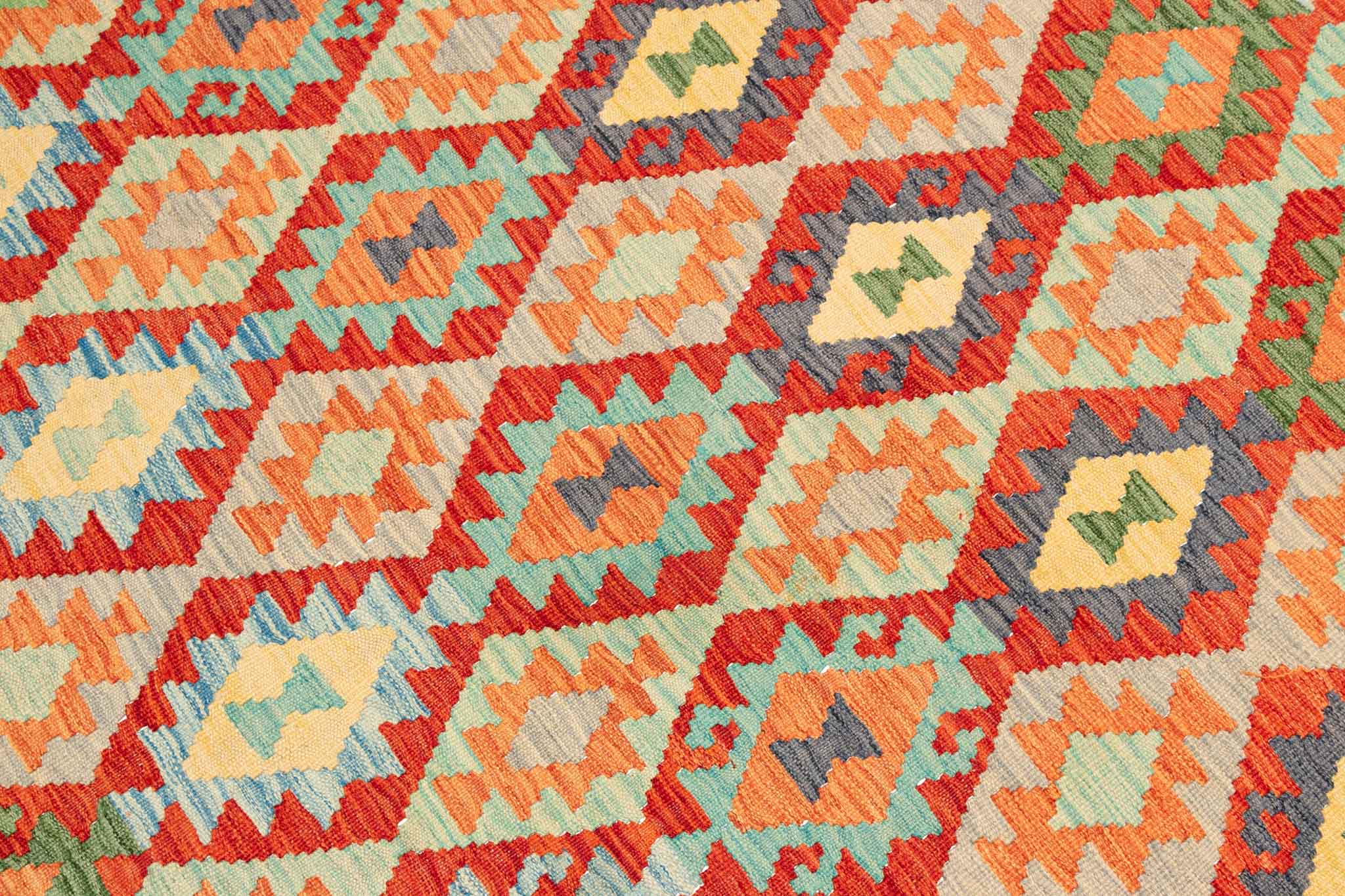 Afghanischer Kelim – 298 × 201 cm – handgewebt aus Schurwolle