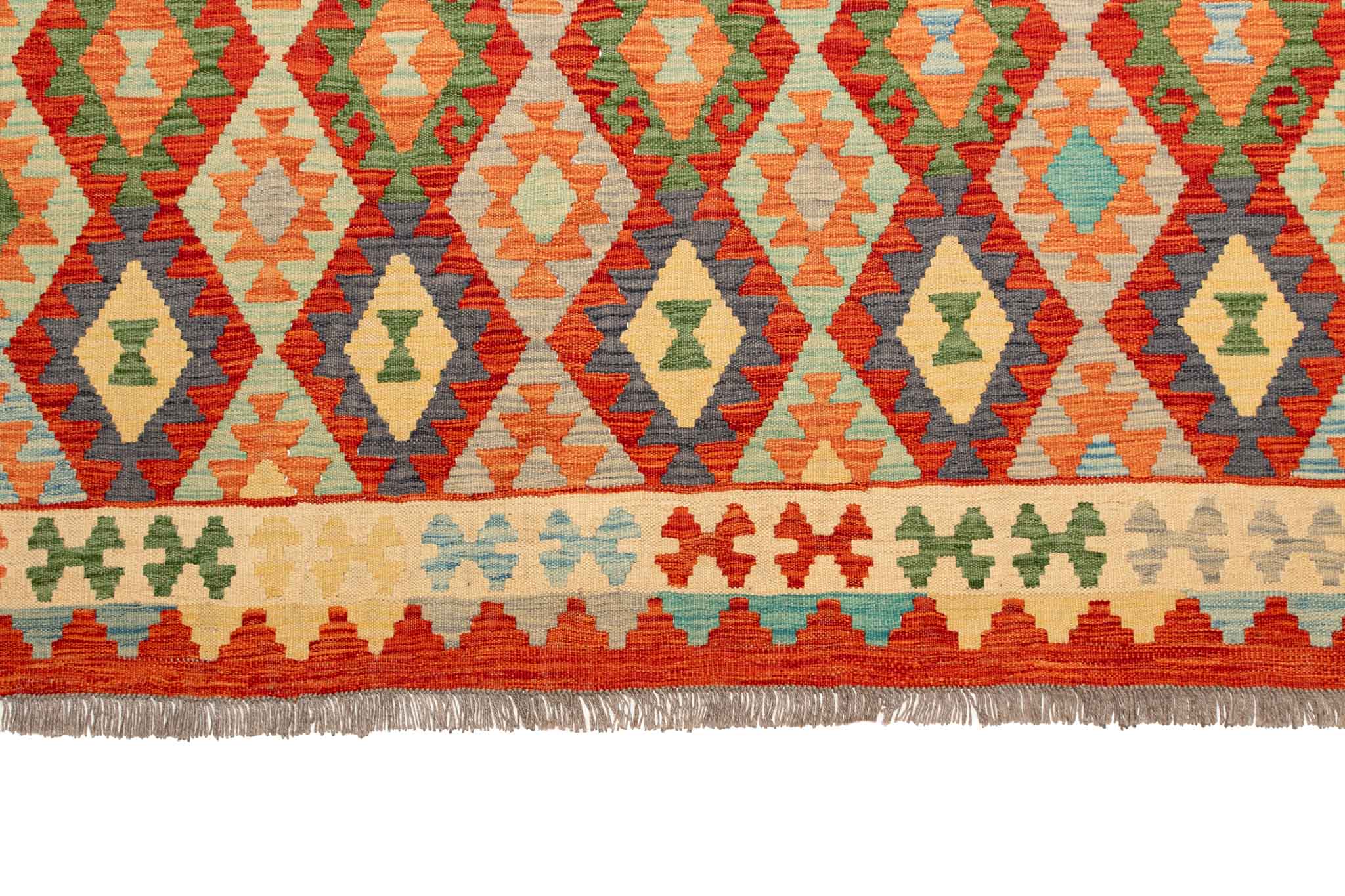 Afghanischer Kelim – 298 × 201 cm – handgewebt aus Schurwolle