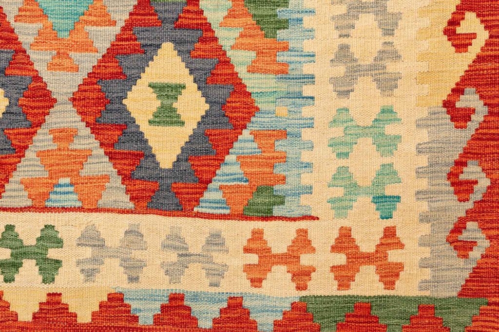 Afghanischer Kelim – 298 × 201 cm – handgewebt aus Schurwolle