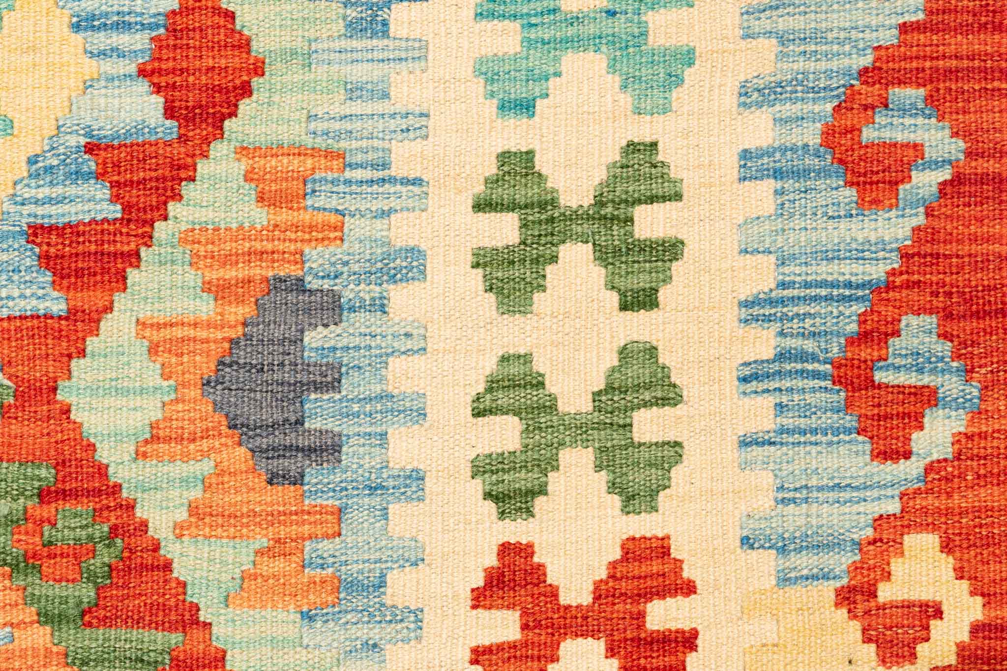 Afghanischer Kelim – 298 × 201 cm – handgewebt aus Schurwolle