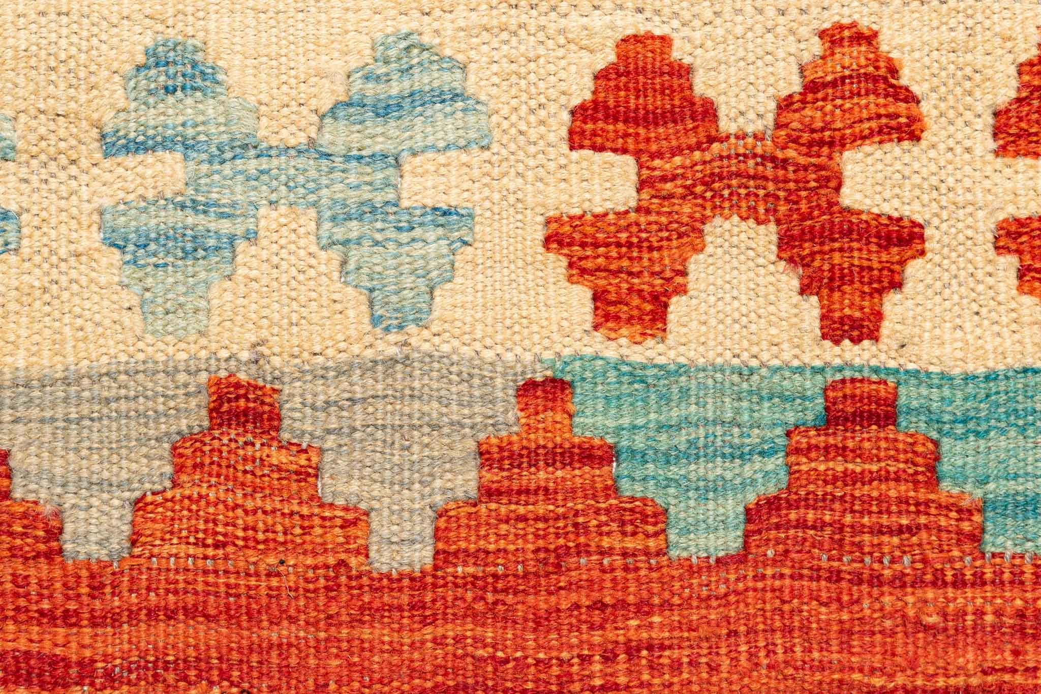 Afghanischer Kelim – 298 × 201 cm – handgewebt aus Schurwolle