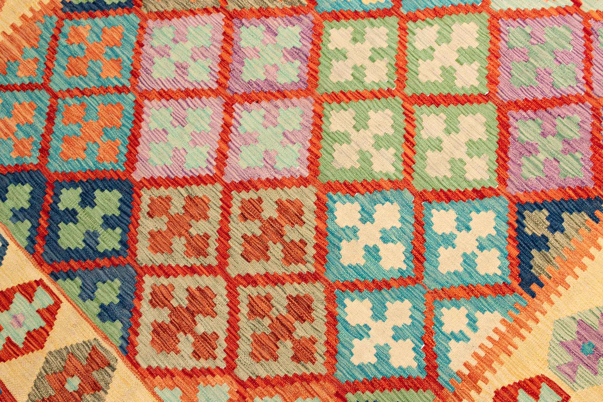 Afghanischer Kelim – 292 × 203 cm – handgewebt aus Schurwolle