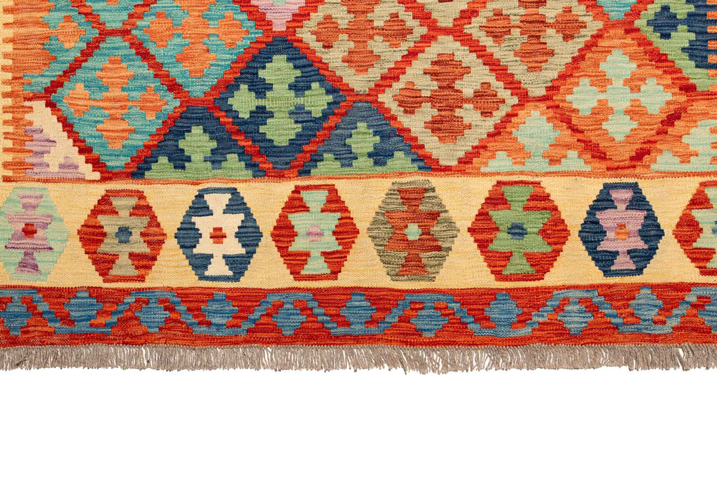 Afghanischer Kelim – 292 × 203 cm – handgewebt aus Schurwolle