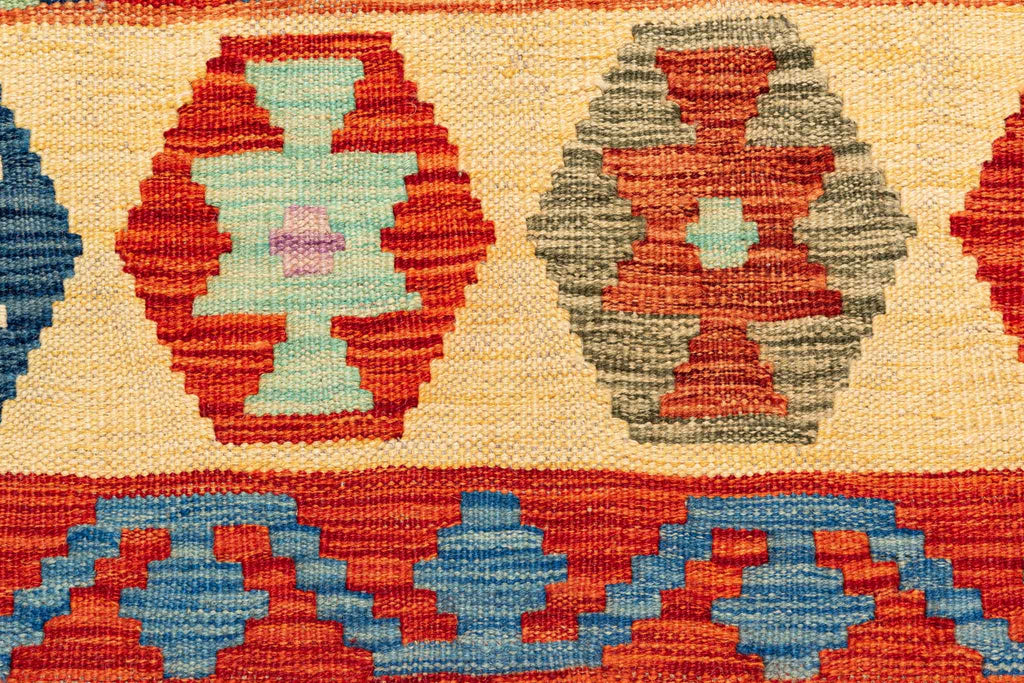 Afghanischer Kelim – 292 × 203 cm – handgewebt aus Schurwolle