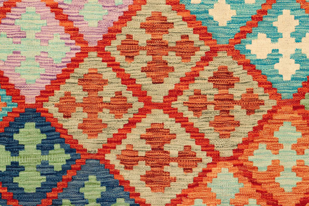 Afghanischer Kelim – 292 × 203 cm – handgewebt aus Schurwolle