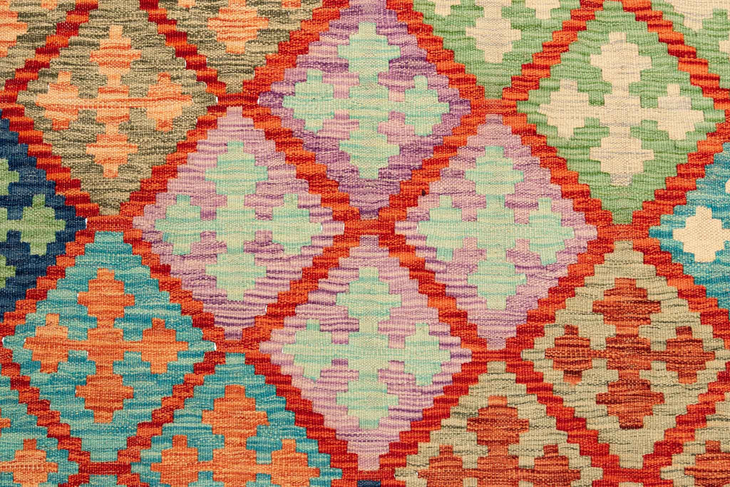 Afghanischer Kelim – 292 × 203 cm – handgewebt aus Schurwolle