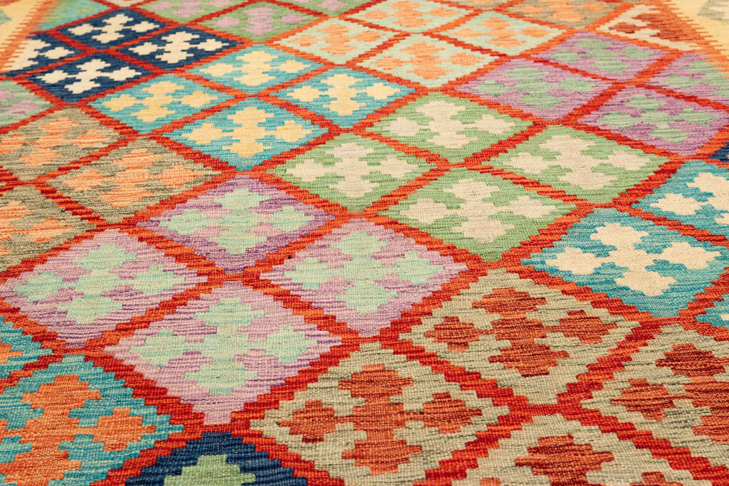 Afghanischer Kelim – 292 × 203 cm – handgewebt aus Schurwolle