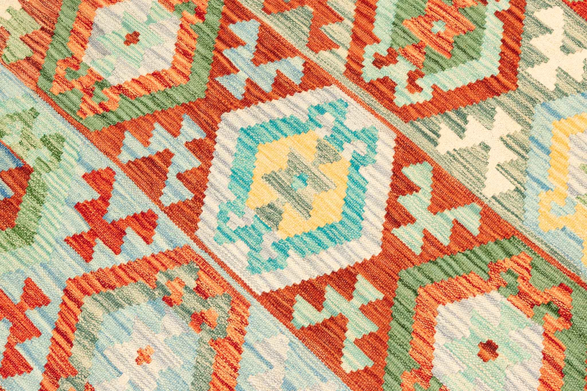 Afghanischer Kelim – 295 × 204 cm – handgewebt aus Schurwolle