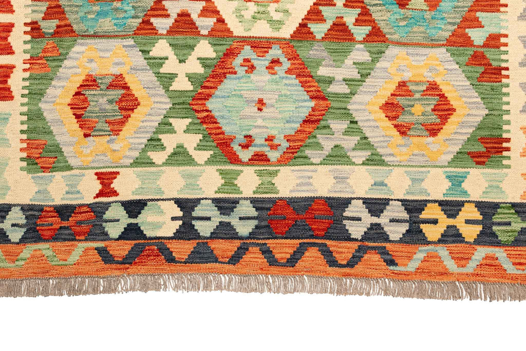 Afghanischer Kelim – 295 × 204 cm – handgewebt aus Schurwolle