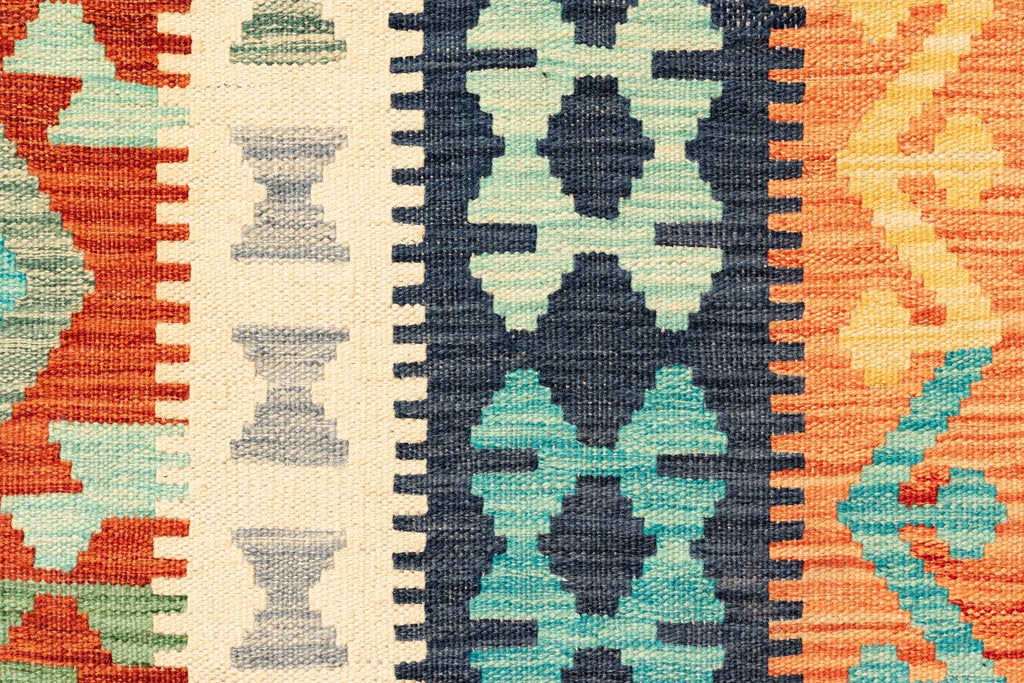 Afghanischer Kelim – 295 × 204 cm – handgewebt aus Schurwolle