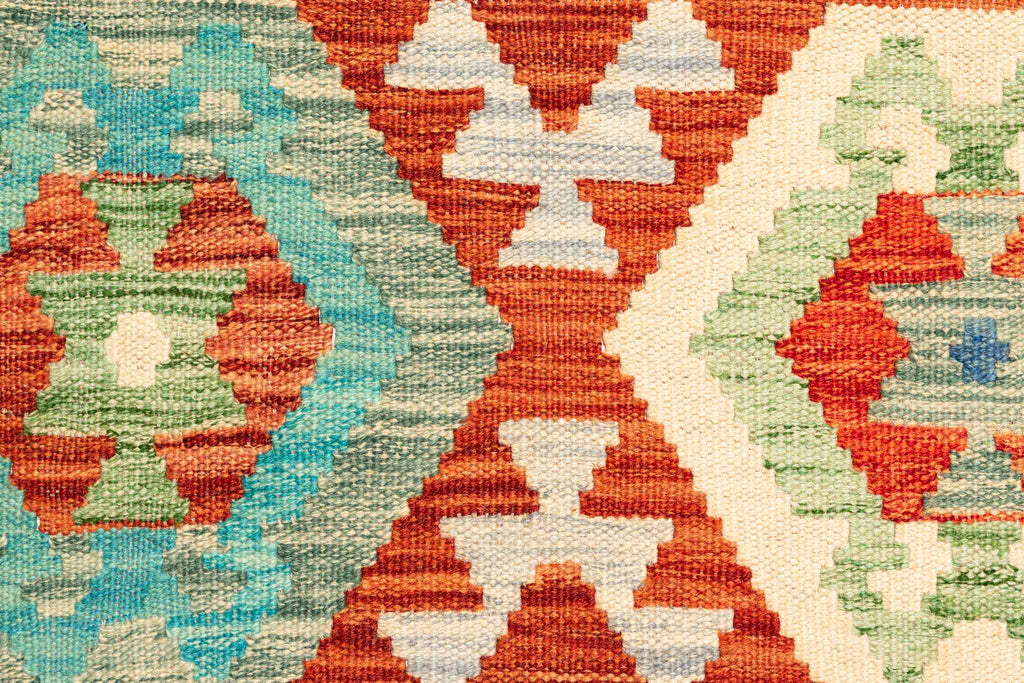 Afghanischer Kelim – 295 × 204 cm – handgewebt aus Schurwolle