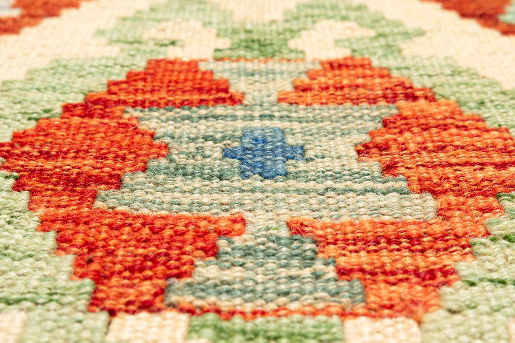 Afghanischer Kelim – 295 × 204 cm – handgewebt aus Schurwolle