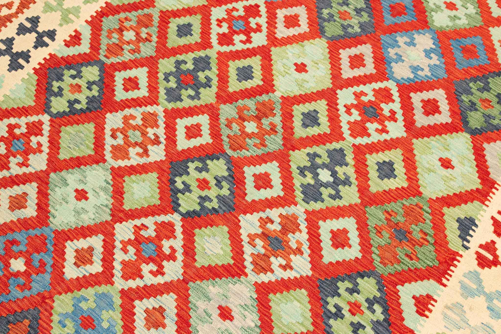 Afghanischer Kelim – 297 × 202 cm – handgewebt aus Schurwolle