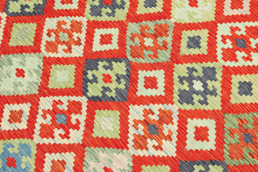 Afghanischer Kelim – 297 × 202 cm – handgewebt aus Schurwolle