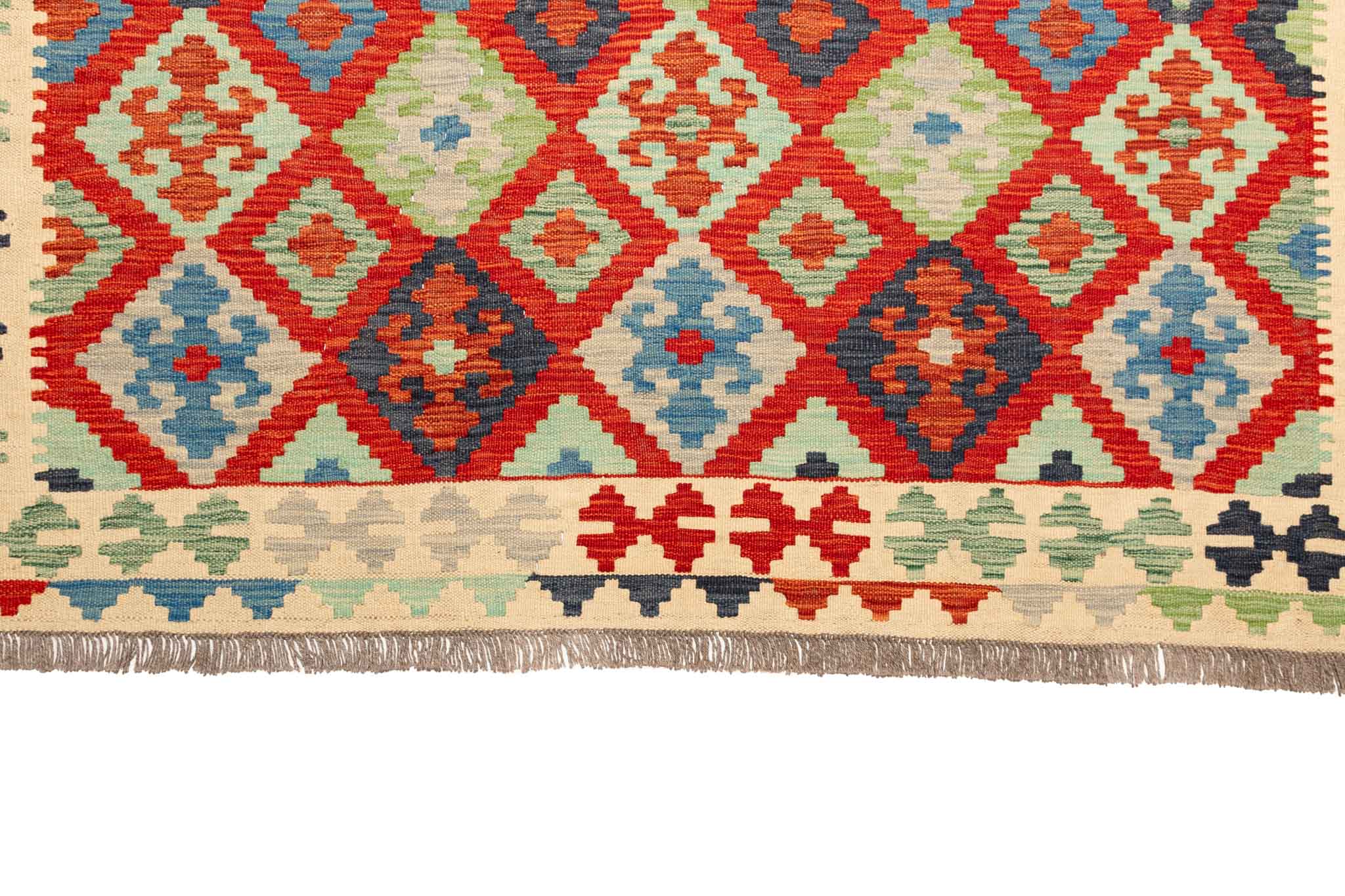 Afghanischer Kelim – 297 × 202 cm – handgewebt aus Schurwolle