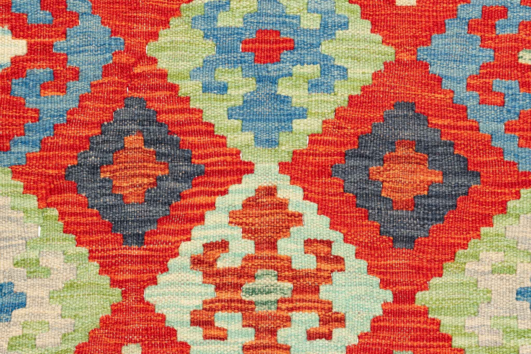 Afghanischer Kelim – 297 × 202 cm – handgewebt aus Schurwolle