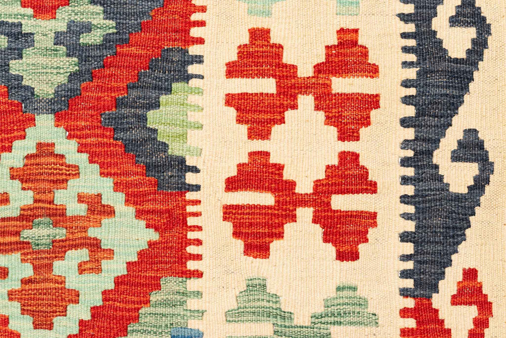 Afghanischer Kelim – 297 × 202 cm – handgewebt aus Schurwolle