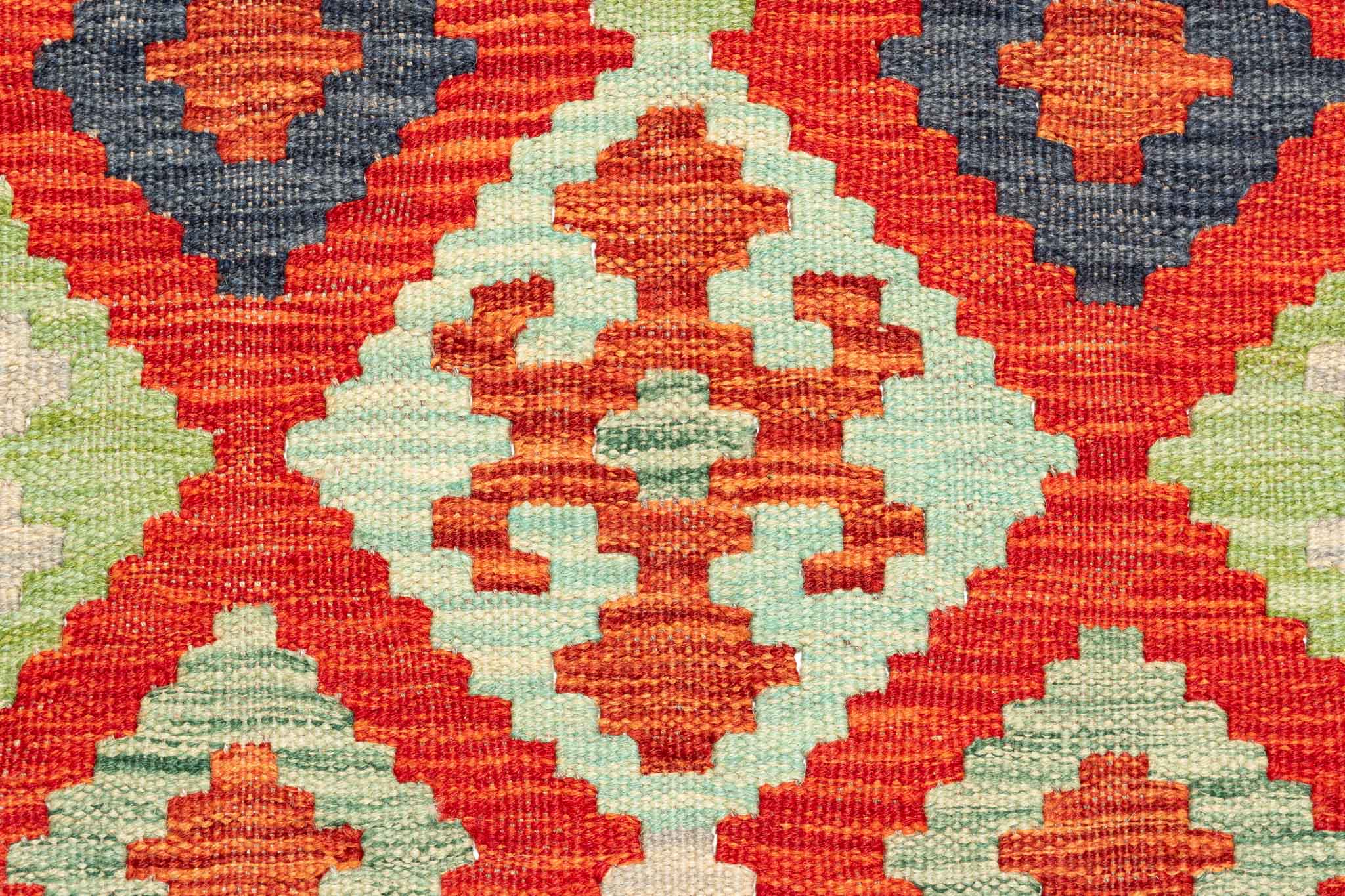 Afghanischer Kelim – 297 × 202 cm – handgewebt aus Schurwolle