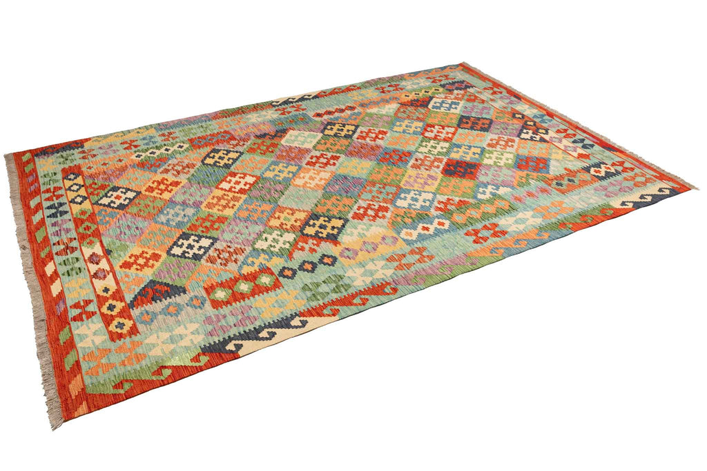 Afghanischer Kelim – 299 × 200 cm – handgewebt aus Schurwolle