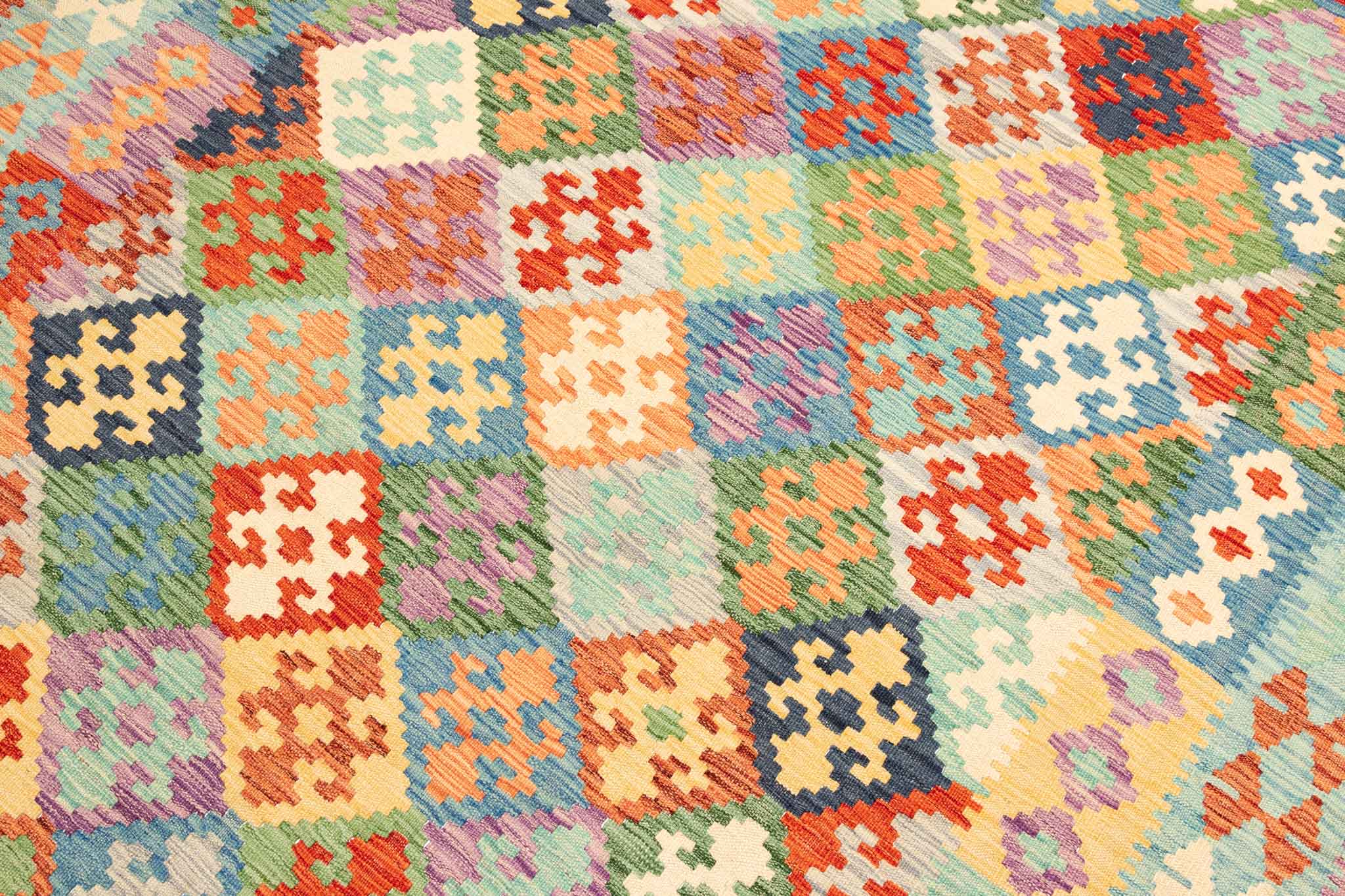 Afghanischer Kelim – 299 × 200 cm – handgewebt aus Schurwolle