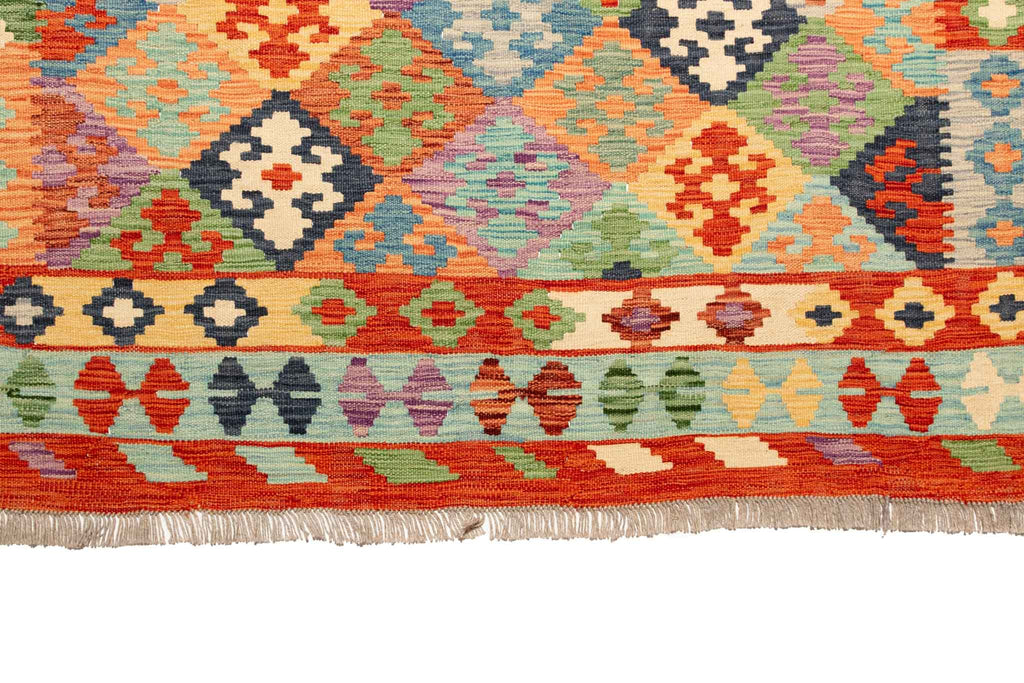 Afghanischer Kelim – 299 × 200 cm – handgewebt aus Schurwolle