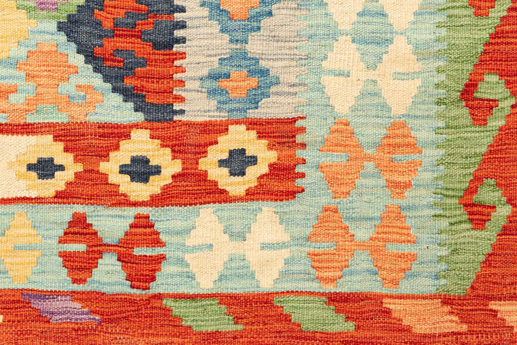 Afghanischer Kelim – 299 × 200 cm – handgewebt aus Schurwolle