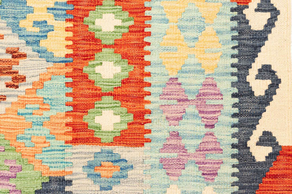 Afghanischer Kelim – 299 × 200 cm – handgewebt aus Schurwolle