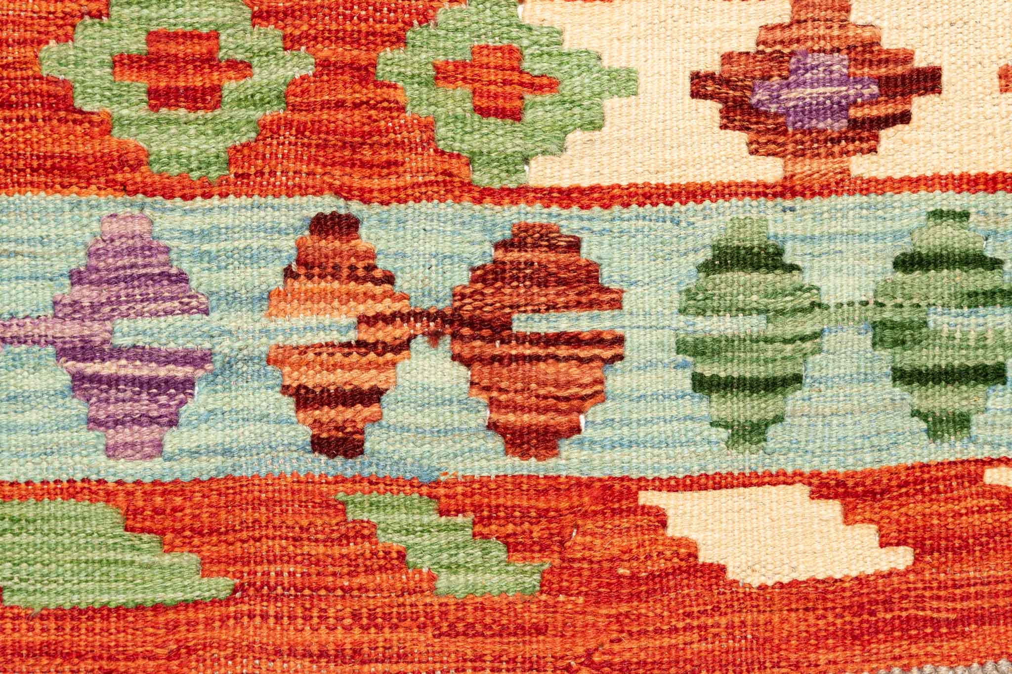 Afghanischer Kelim – 299 × 200 cm – handgewebt aus Schurwolle