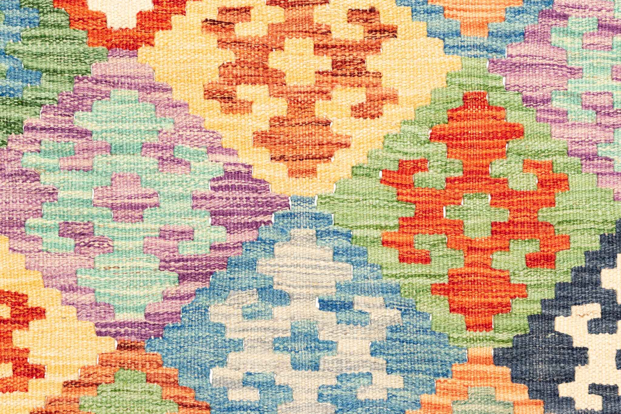 Afghanischer Kelim – 299 × 200 cm – handgewebt aus Schurwolle