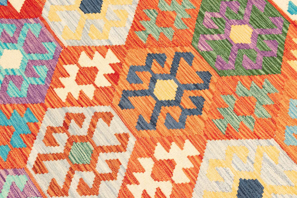 Afghanischer Kelim – 289 × 196 cm – handgewebt aus Schurwolle