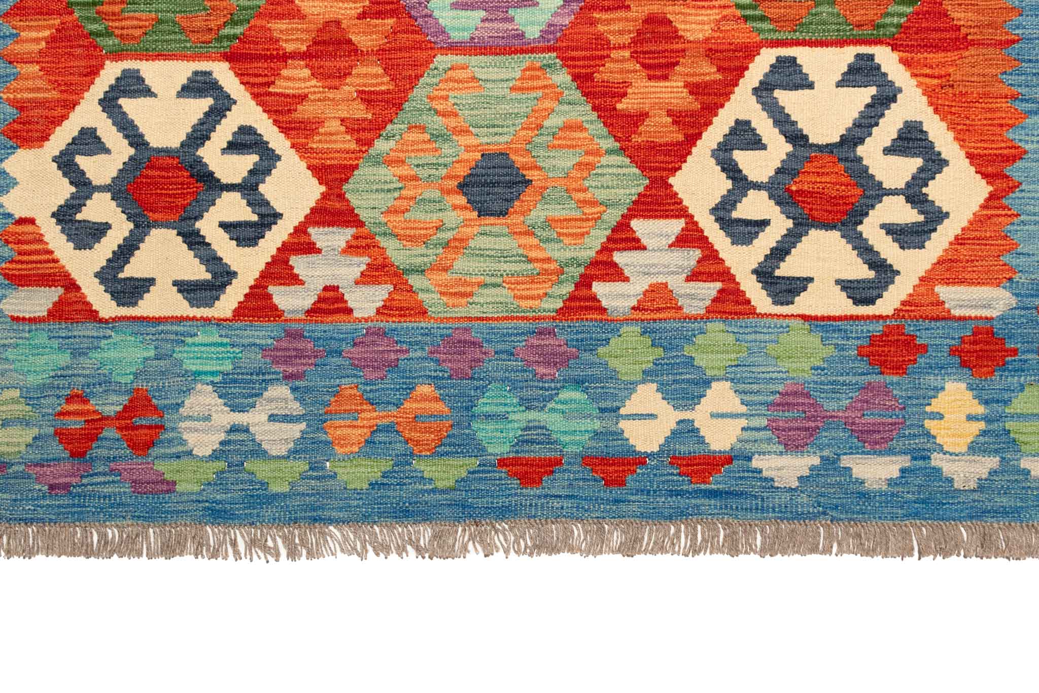 Afghanischer Kelim – 289 × 196 cm – handgewebt aus Schurwolle