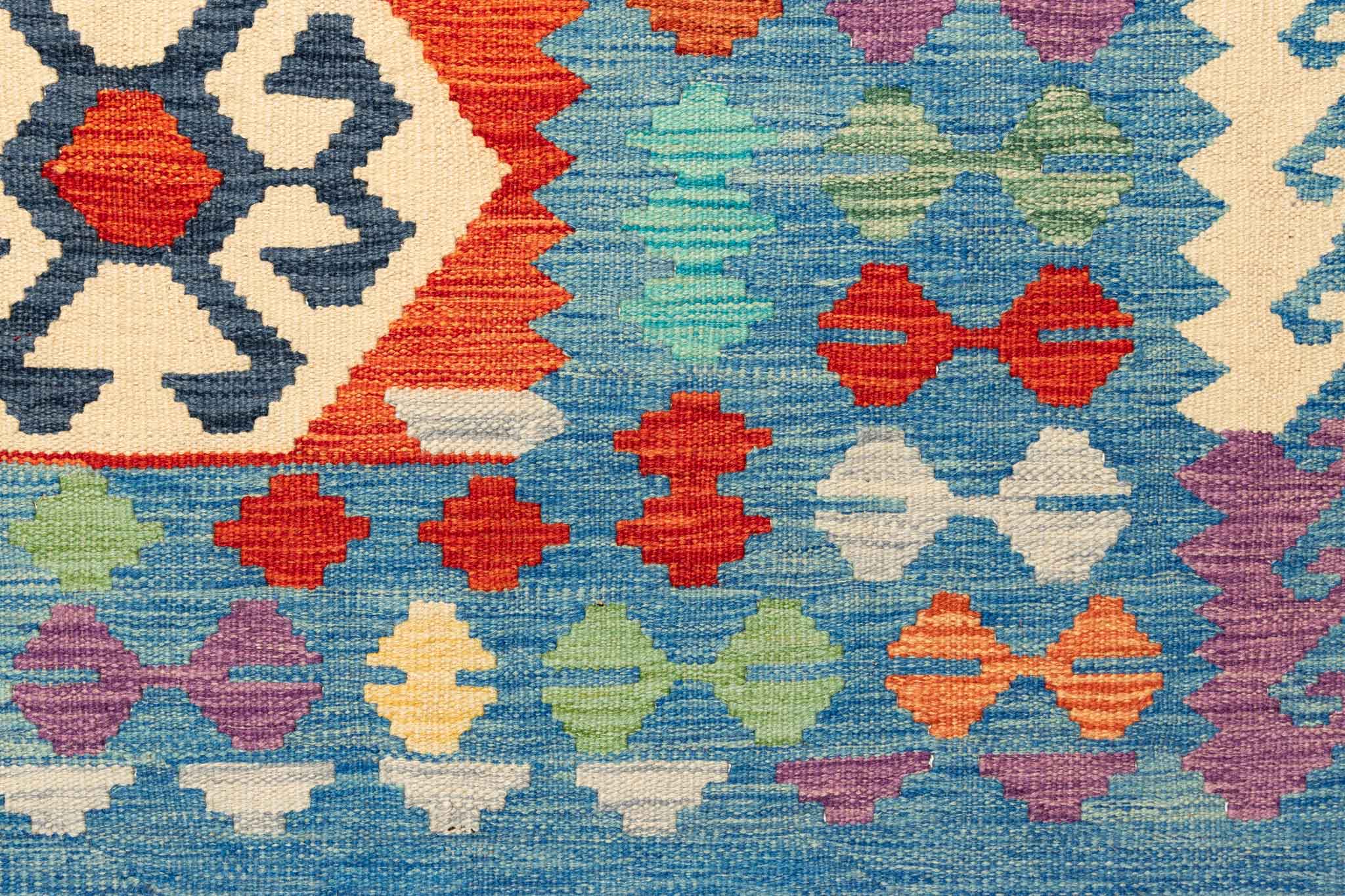 Afghanischer Kelim – 289 × 196 cm – handgewebt aus Schurwolle