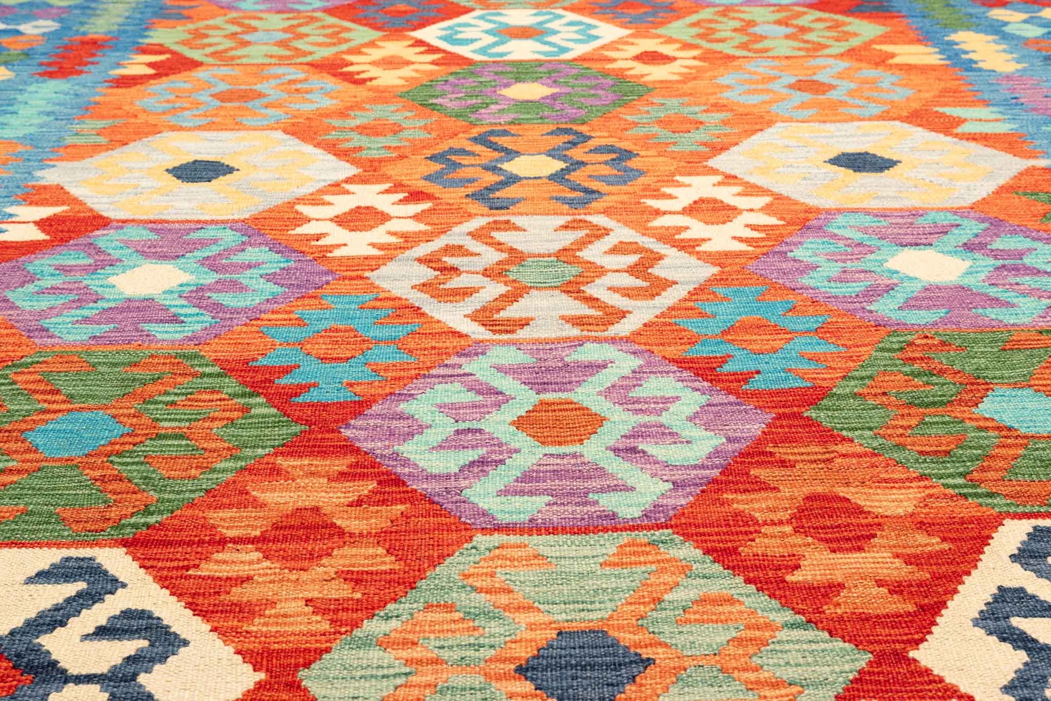 Afghanischer Kelim – 289 × 196 cm – handgewebt aus Schurwolle