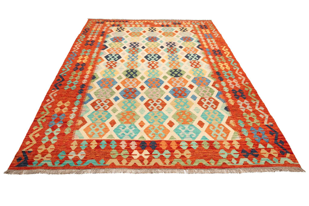 Afghanischer Kelim – 299 × 208 cm – handgewebt aus Schurwolle