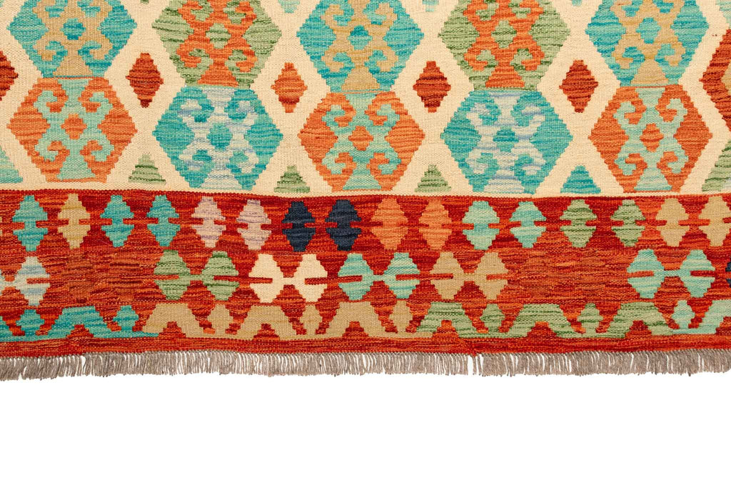 Afghanischer Kelim – 299 × 208 cm – handgewebt aus Schurwolle