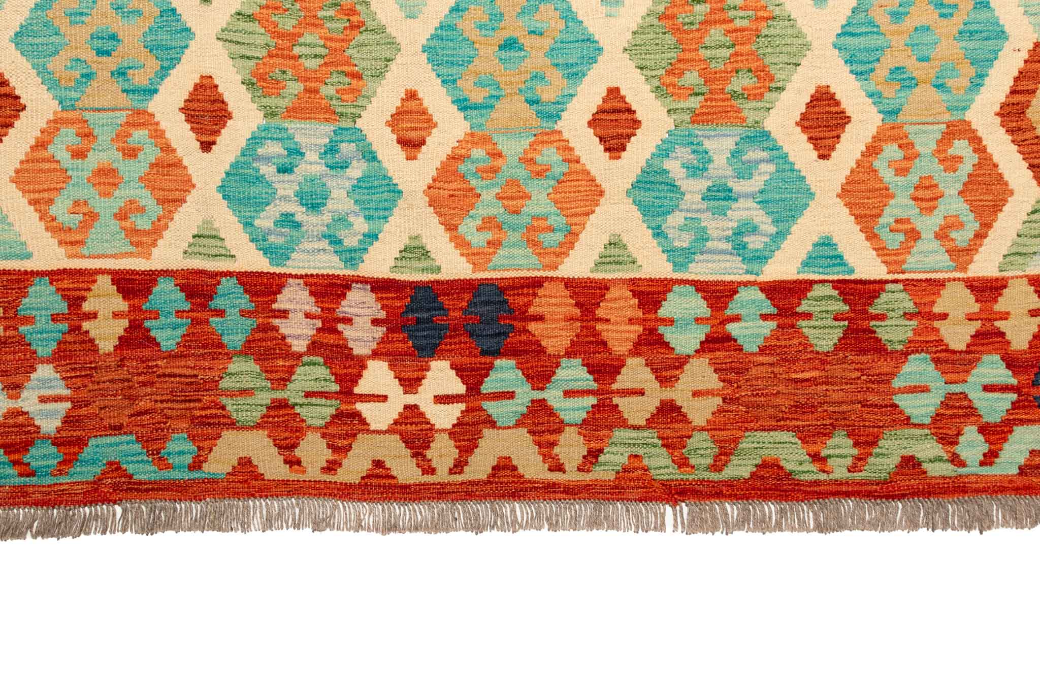 Afghanischer Kelim – 299 × 208 cm – handgewebt aus Schurwolle