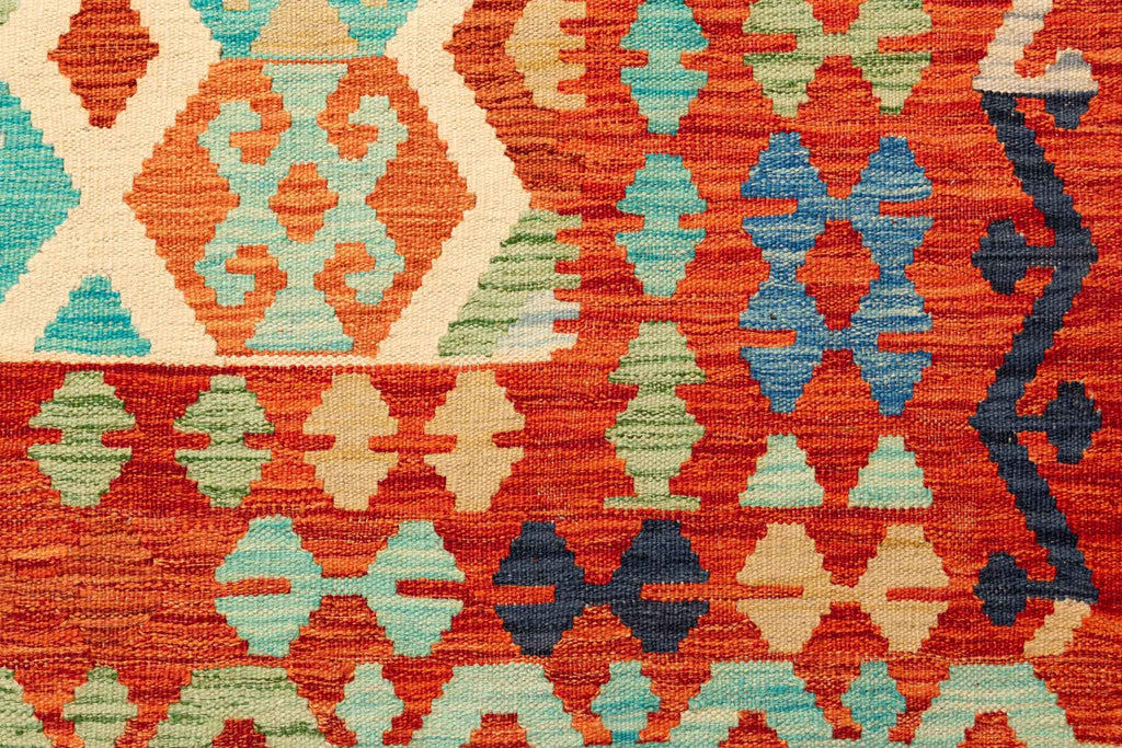 Afghanischer Kelim – 299 × 208 cm – handgewebt aus Schurwolle