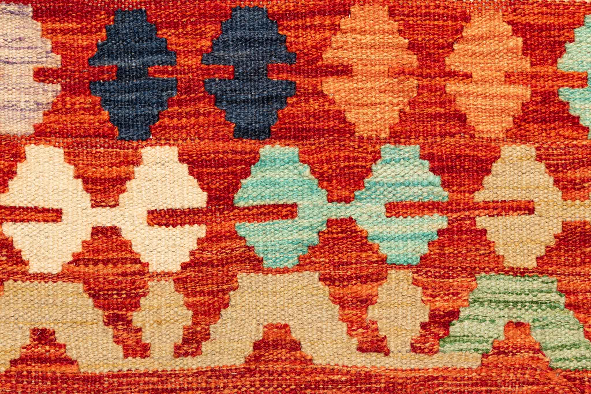 Afghanischer Kelim – 299 × 208 cm – handgewebt aus Schurwolle