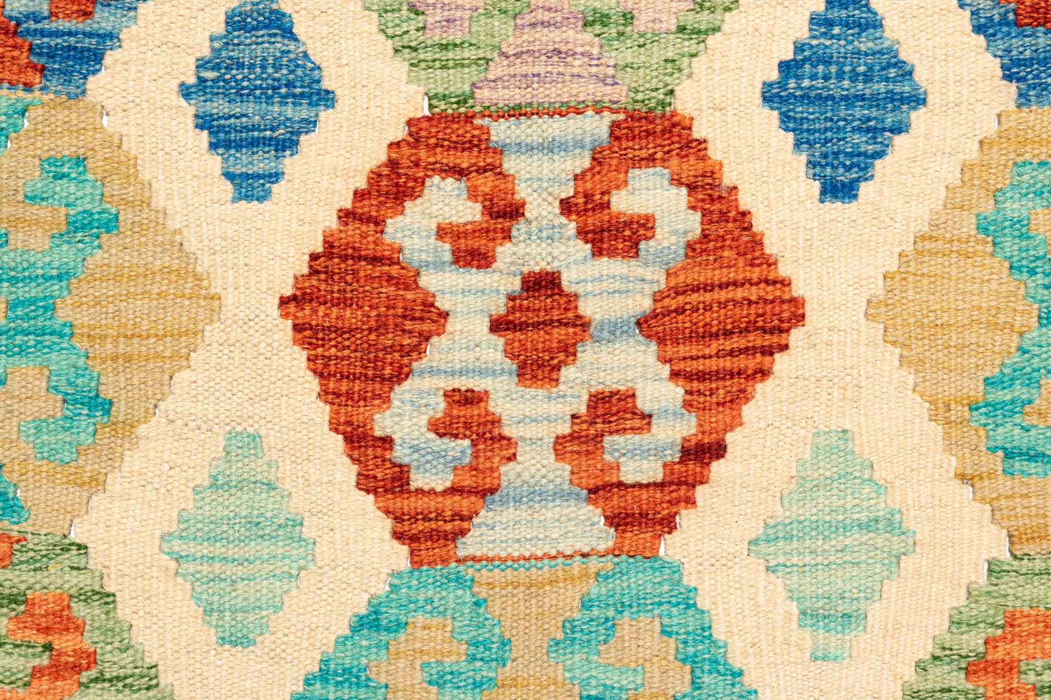 Afghanischer Kelim – 299 × 208 cm – handgewebt aus Schurwolle