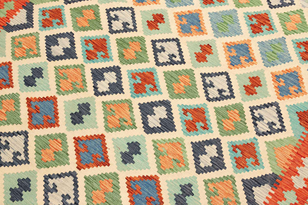 Afghanischer Kelim – 293 × 200 cm – handgewebt aus Schurwolle