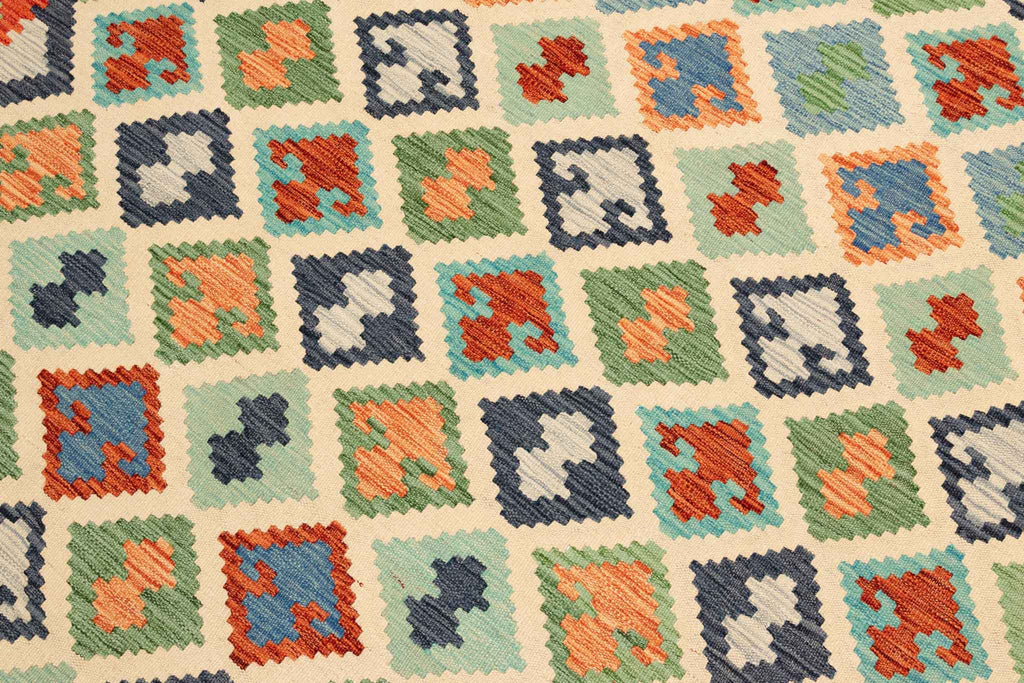 Afghanischer Kelim – 293 × 200 cm – handgewebt aus Schurwolle