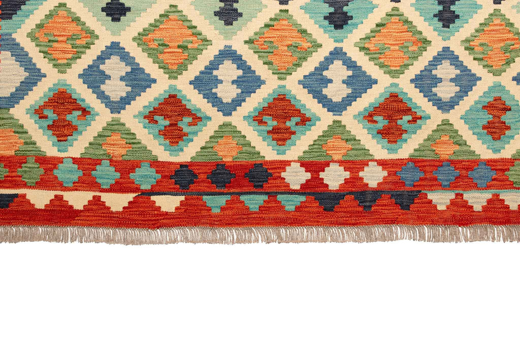 Afghanischer Kelim – 293 × 200 cm – handgewebt aus Schurwolle