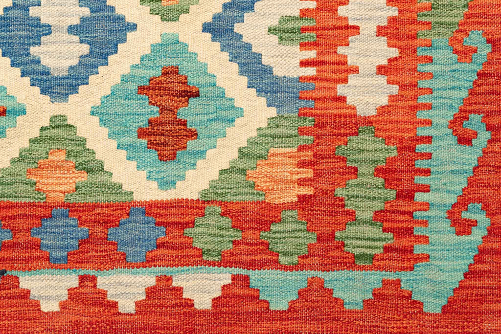 Afghanischer Kelim – 293 × 200 cm – handgewebt aus Schurwolle