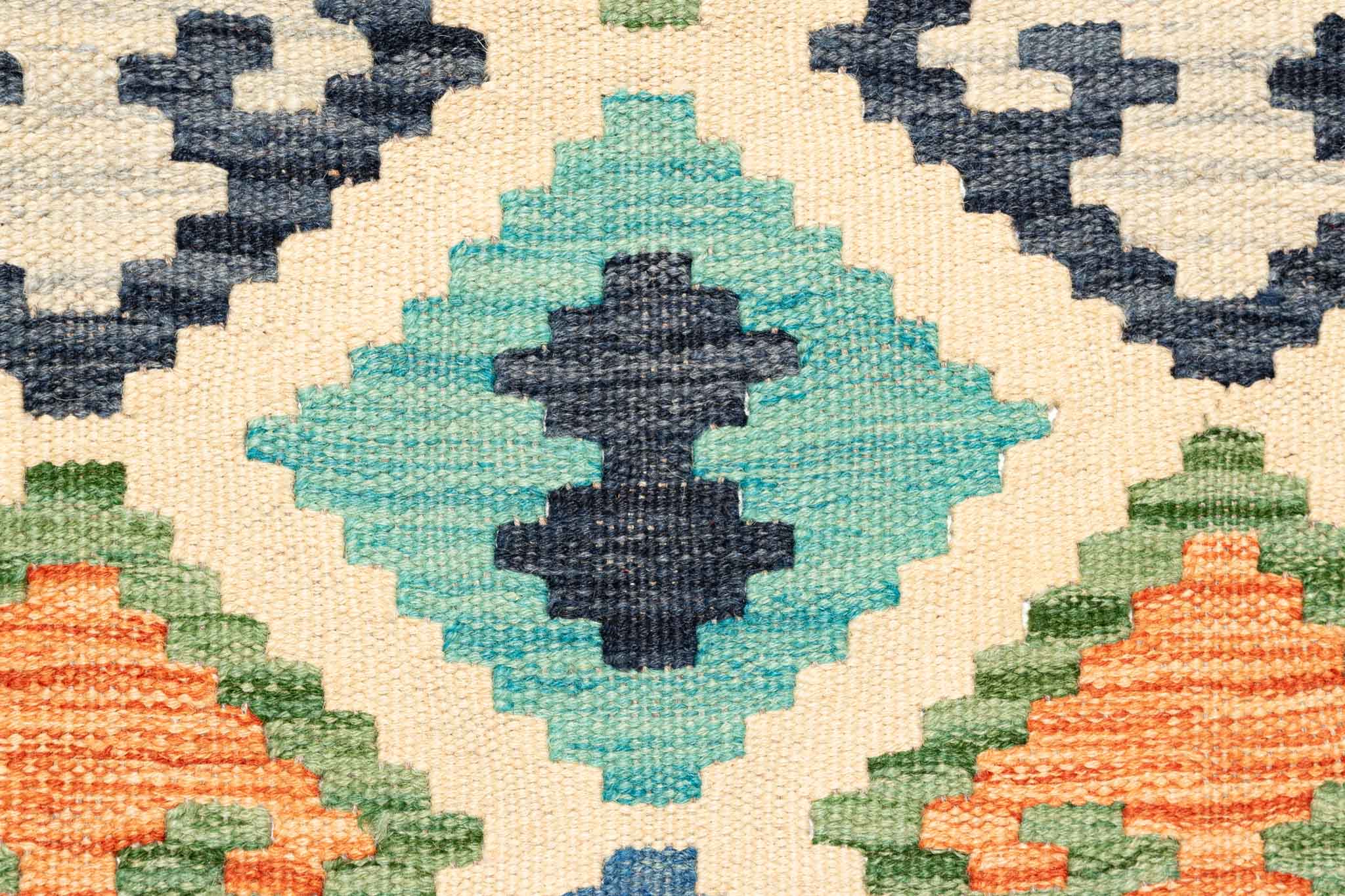 Afghanischer Kelim – 293 × 200 cm – handgewebt aus Schurwolle