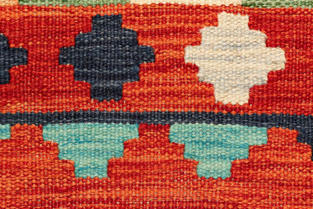 Afghanischer Kelim – 293 × 200 cm – handgewebt aus Schurwolle
