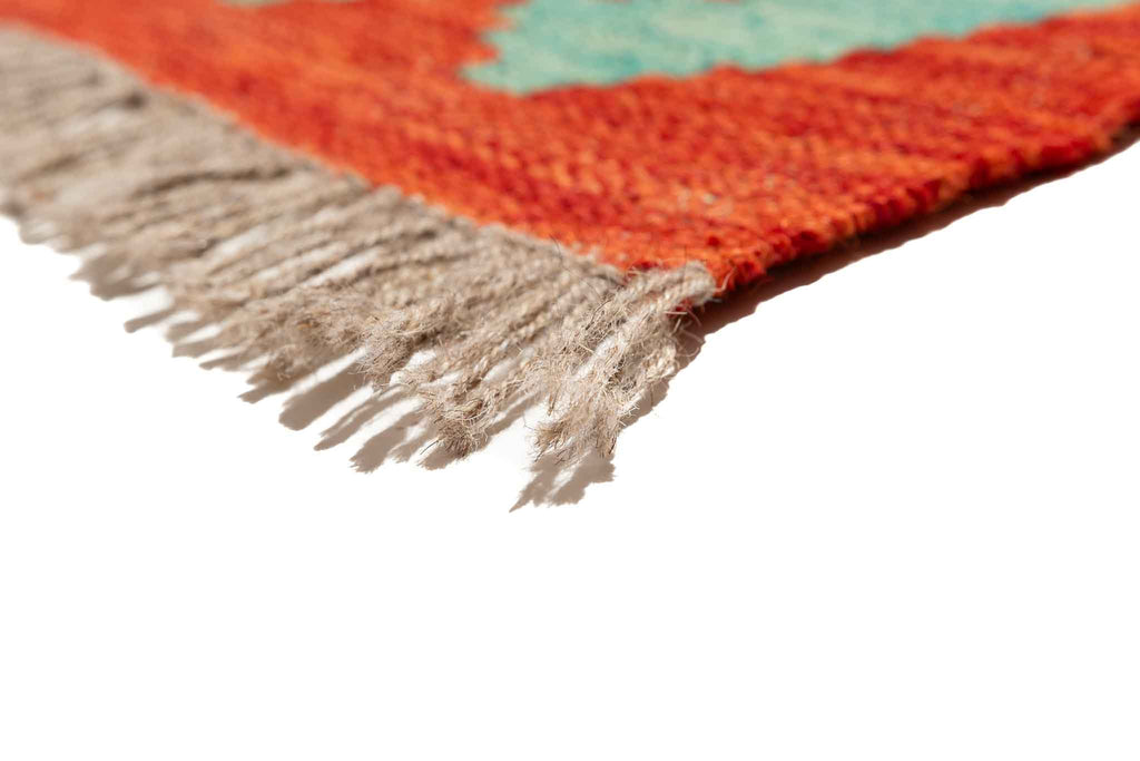 Afghanischer Kelim – 293 × 200 cm – handgewebt aus Schurwolle